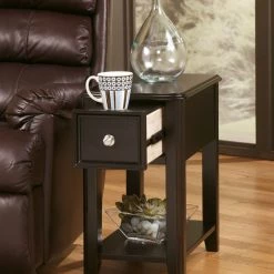 Ashley Furniture Breegin - Almost Black - Chair Side End Table Tables