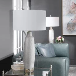 Uttermost Kathleen Metallic Silver Table Lamp