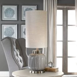 Uttermost Zahlia Aged Gray Ceramic Lamp Accessories