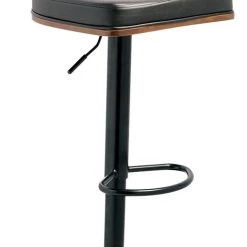Ashley Furniture Stools Bellatier - Brown/black - Tall Uph Swivel Barstool(1/cn)