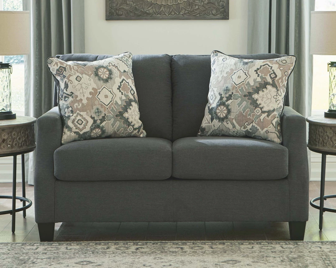 Ashley Furniture Bayonne - Gray Dark - Loveseat 4 Ashley Furniture Bayonne - Gray Dark - Loveseat