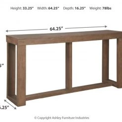 Ashley Furniture Cariton - Gray - Sofa Table