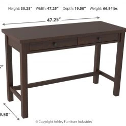 Ashley Furniture Camiburg - Warm Brown - Home Office Desk - Standalone Desks