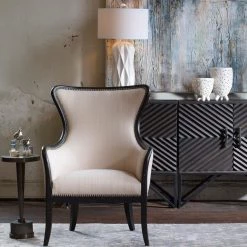 Uttermost Malena Glossy White Table Lamp Accessories