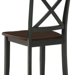 Ashley Furniture Dining Room Sets Larsondale - Brown/black - Dining Room Table Set (6/cn)