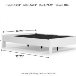 Ashley Furniture Piperton - White - Full Platform Bed Beds