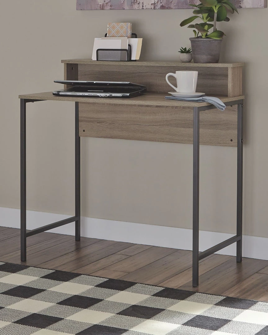 Ashley Furniture Desks Titania - Light Brown/gunmetal - Home Office Small Desk 5 Ashley Furniture Desks Titania - Light Brown/gunmetal - Home Office Small Desk