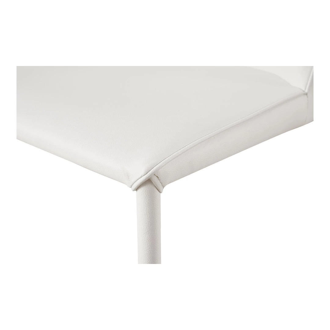 Moe's Home Collection Chairs Nora Pu Dining Chair White-m2 7 Moe's Home Collection Chairs Nora Pu Dining Chair White-m2