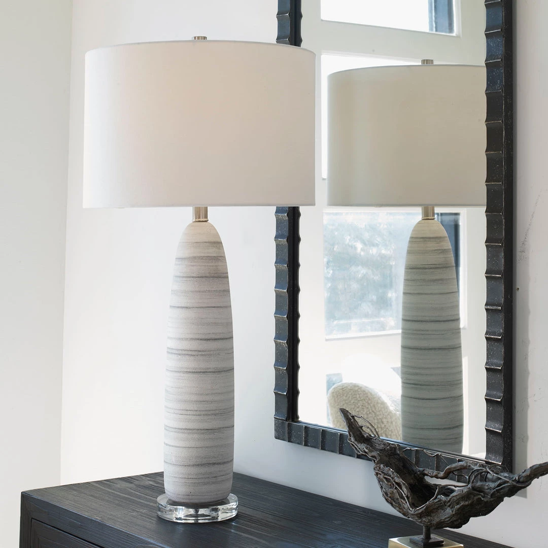 Uttermost Levadia Matte White Table Lamp 5 Uttermost Levadia Matte White Table Lamp