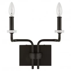Accessories Uttermost Ebony Elegance 2 Light Sconce