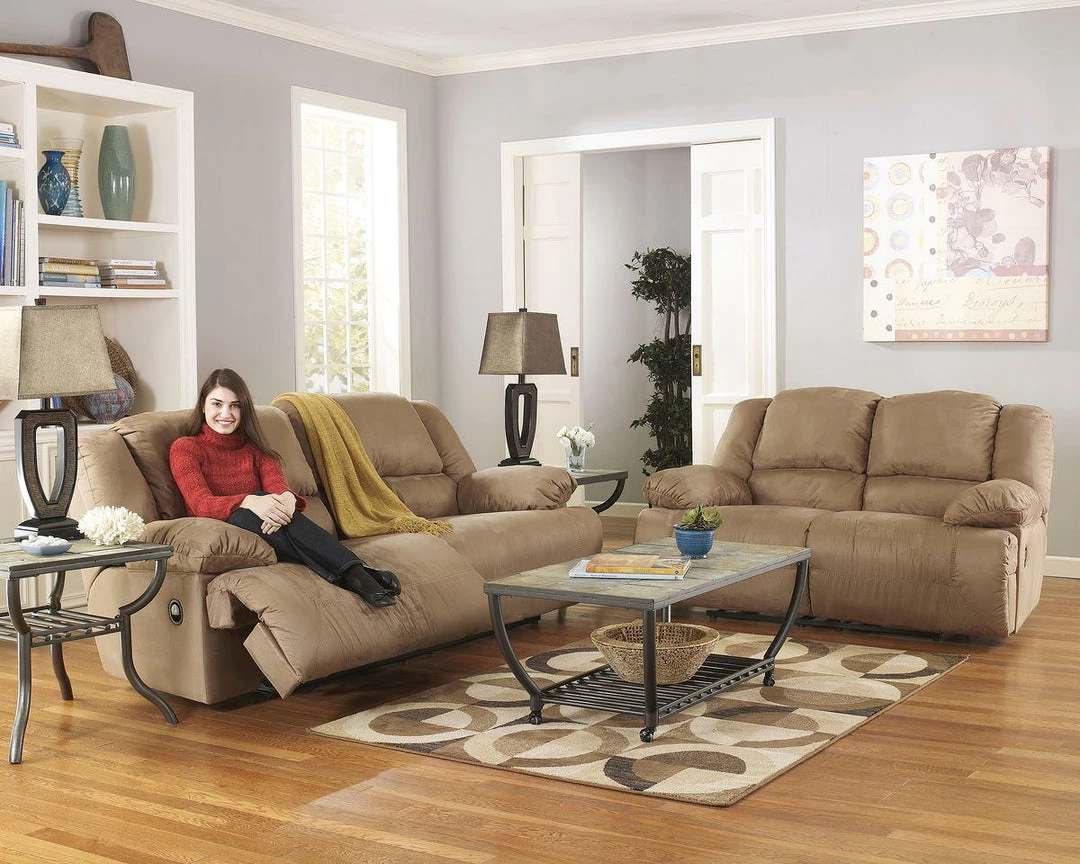 Signature Design By Ashley® Hogan - Mocha - 2 Pc. - Reclining Sofa, Loveseat Reclining Furniture 3 Signature Design By Ashley® Hogan - Mocha - 2 Pc. - Reclining Sofa, Loveseat Reclining Furniture