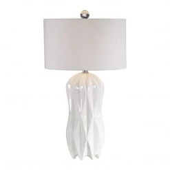 Uttermost Malena Glossy White Table Lamp Accessories