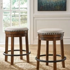 Ashley Furniture Valebeck - UPH Swivel Stool (1/CN) Stools