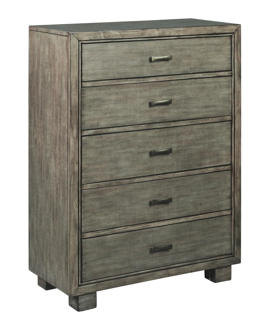 Ashley Furniture Arnett - Gray - Five Drawer Chest 3 Ashley Furniture Arnett - Gray - Five Drawer Chest