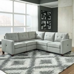 Signature Design By Ashley® Sectionals Edlie - Ready To Assemble Left Arm Facing Corner Chair, Armless Chair, Wedge, Armless Chair, Right Arm Facing Corner Chair Sectional
