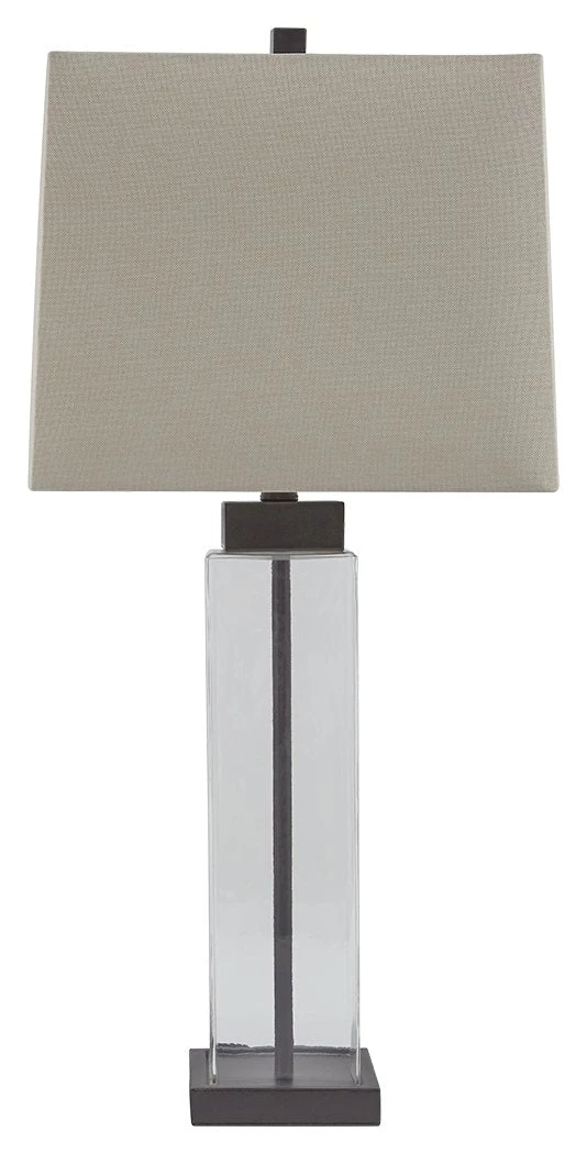 Ashley Furniture Alvaro - Clear/bronze Finish - Glass Table Lamp (2/cn) 4 Ashley Furniture Alvaro - Clear/bronze Finish - Glass Table Lamp (2/cn)