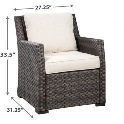 Signature Design By Ashley® Easy Isle - Dark Brown/beige - 5 Pc. - Dining Set With 4 Chairs