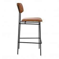 Moe's Home Collection Sailor Barstool Brown Stools
