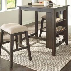 Ashley Furniture Rokane - Light Brown - Rect Drm Counter Tbl Set(3/cn) Dining Room Sets 14 Ashley Furniture Rokane - Light Brown - Rect Drm Counter Tbl Set(3/cn) Dining Room Sets