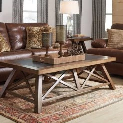 Ashley Furniture Dewitt - Brown - Tray Set (2/cn) Table Decor