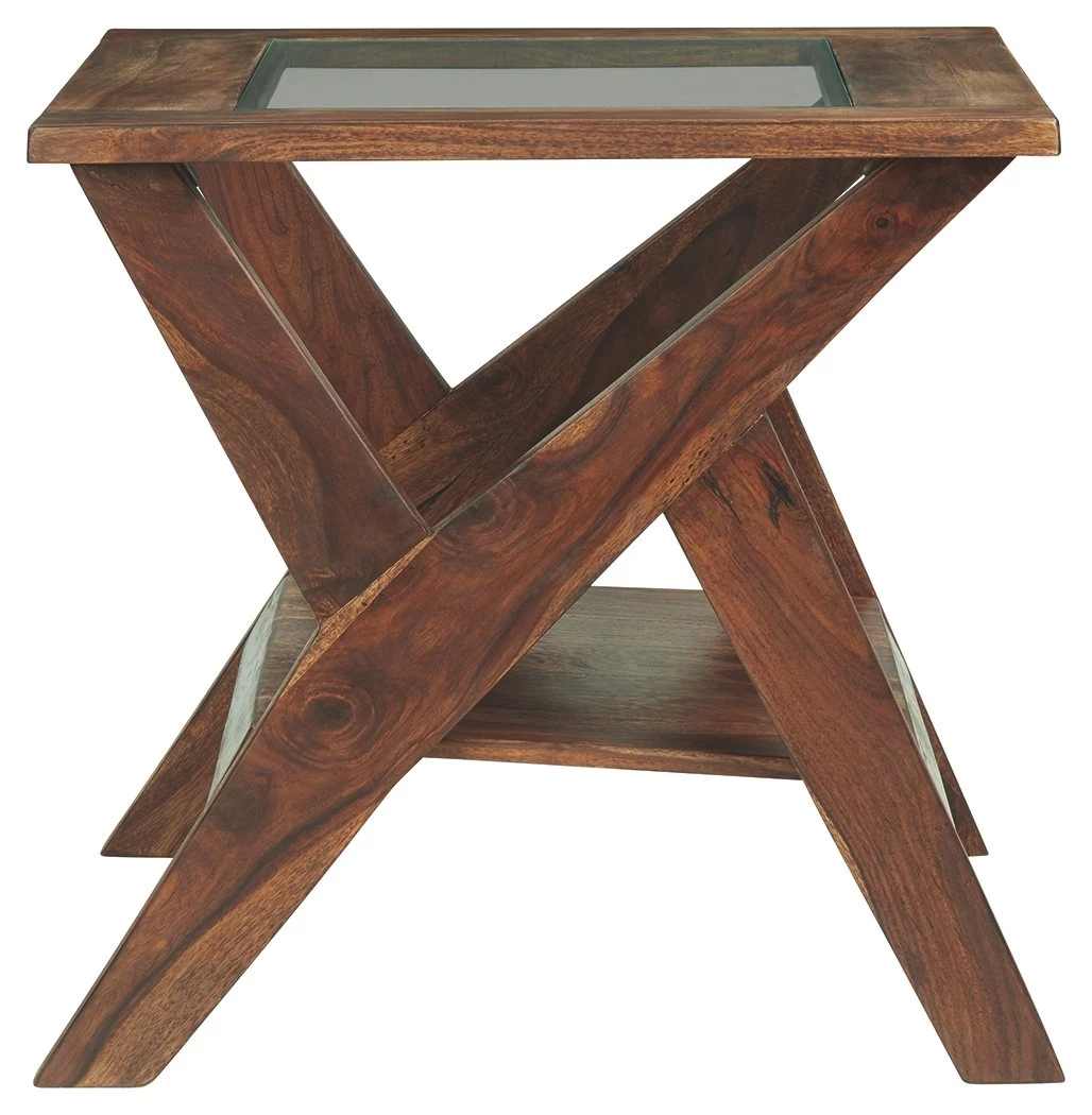 Ashley Furniture Tables Charzine - Warm Brown - Rectangular End Table 7 Ashley Furniture Tables Charzine - Warm Brown - Rectangular End Table