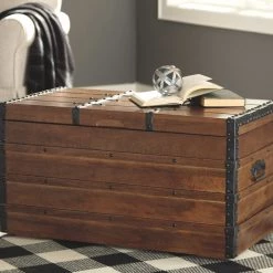 Ashley Furniture Kettleby - Brown - Storage Trunk