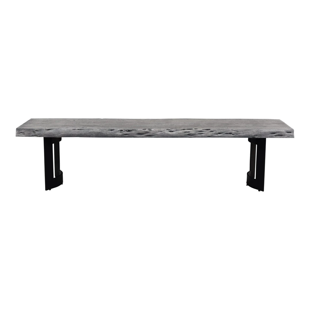 Moe's Home Collection Bent Bench Extra Small Weathered Grey Benches 3 Moe's Home Collection Bent Bench Extra Small Weathered Grey Benches