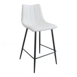 Moe's Home Collection Alibi Counter Stool Ivory-m2 Stools
