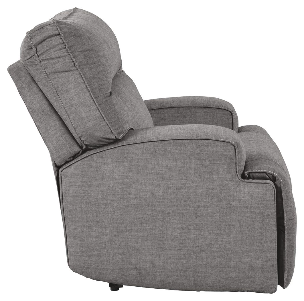 Ashley Furniture Coombs - Charcoal - Wide Seat Power Recliner 7 Ashley Furniture Coombs - Charcoal - Wide Seat Power Recliner