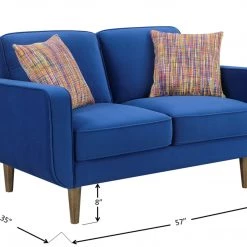 Emerald Home Jax Loveseat - Sunshine Loveseats