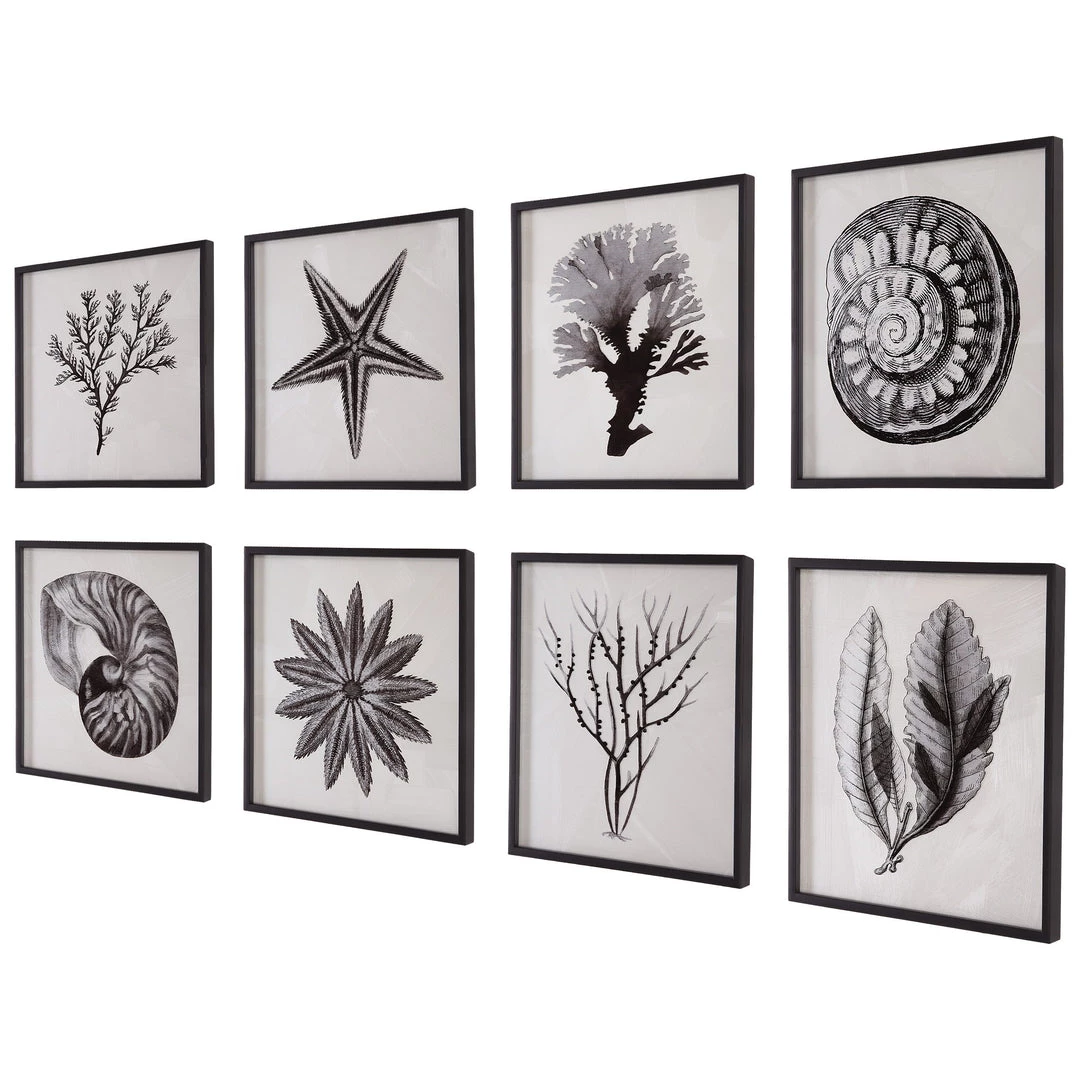 Uttermost Sea Living Framed Prints, S/8 9 Uttermost Sea Living Framed Prints, S/8