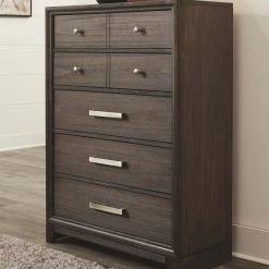 Signature Design By Ashley® Brueban - Rich Ultimate Best In Class Dresser, Mirror, Panel Bed With 2 Storage Drawers Bedroom Sets
