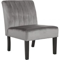 Ashley Furniture Hughleigh - Dark Gray - Accent Chair
