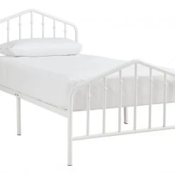 Ashley Furniture Trentlore - White - Twin Metal Hdbd/ftbd/rails Beds