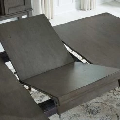 Signature Design By Ashley® Hallanden - Dark Gray - 8 Pc. - Extension Table, 6 Side Chairs, Server