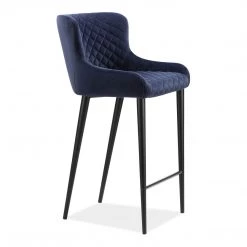 Moe's Home Collection Stools Etta Barstool Dark Blue