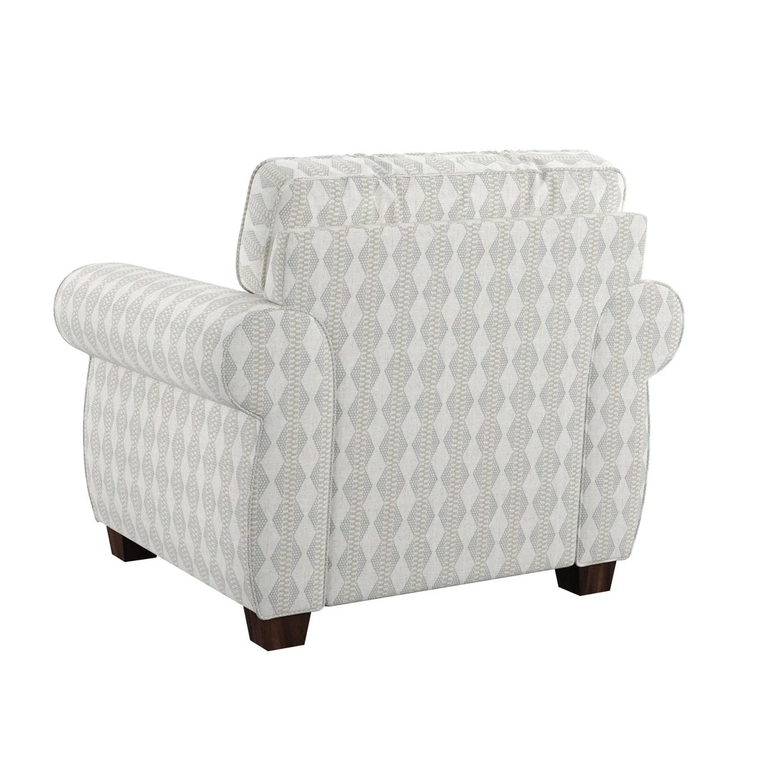 Emerald Home Chairs Royce Complete Chair, Diamond Stripe 8 Emerald Home Chairs Royce Complete Chair, Diamond Stripe