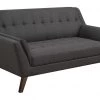 Emerald Home Loveseats Binetti Loveseat-Charcoal