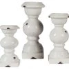 Ashley Furniture Devorah - Antique White - Candle Holder Set (3/cn) Table Decor