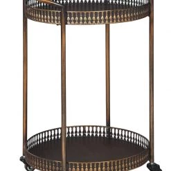 Ashley Furniture Clarkburn - Bronze Finish - Bar Cart Bars & Bar Carts