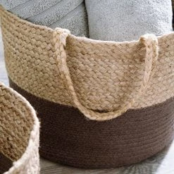 Ashley Furniture Parrish - Natural/charcoal - Basket Set (2/cn) 8 Ashley Furniture Parrish - Natural/charcoal - Basket Set (2/cn)