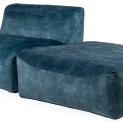 Moe's Home Collection Fireside Chair Azure