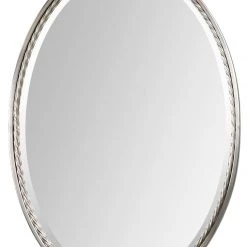 Uttermost Casalina Nickel Oval Mirror