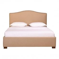Moe's Home Collection Beds Zale Queen Bed Oatmeal