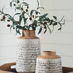 Ashley Furniture Table Decor Meghan - Tan/black - Vase Set (2/cn)