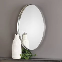 Uttermost Pursley Brushed Nickel Oval Mirror Accessories