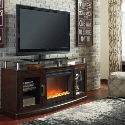 Ashley Furniture Entertainment - Black - Fireplace Insert Glass/stone Fireplace Inserts
