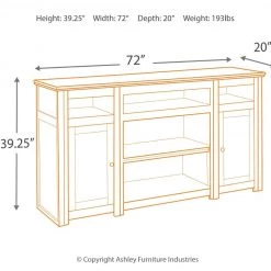 Ashley Furniture Harpan - Reddish - Best In Class TV Stand