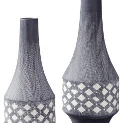 Ashley Furniture Dornitilla - Black/white - Vase Set (2/cn) Table Decor