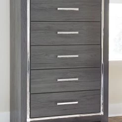 Ashley Furniture Lodanna - Gray - Five Drawer Chest Chests